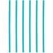 A blue rectangular box of Phade blue jumbo wrapped compostable straws.