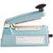 A blue Thunder Group manual impulse bag sealer with a black handle.