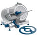 An Edlund Edvantage meat slicer with a blue circular blade.