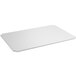 A white rectangular polyethylene cutting board insert.