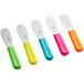 A Choice 5-piece sandwich spreader set with neon handles.