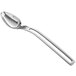 A Vollrath stainless steel oval serving spoon with an open handle.