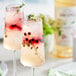 a close up of a drink