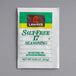 A white Lawry's salt-free seasoning packet with green and yellow text.