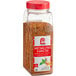 A jar of Lawry's Sweet Basil, Citrus, and Garlic Rub with a red lid.