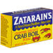 A white box of Zatarain's Dry Crab Boil Mix.