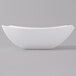 A white Fineline plastic serving bowl.