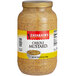 A jar of Zatarain's creole mustard with a label.