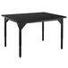 A black rectangular National Public Seating lab table with black legs.