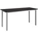 a black and silver table