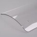 A clear plastic surface with a hole in the middle, for a Vollrath Sneeze Guard.