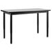 A National Public Seating black rectangular lab table with black legs.