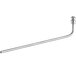 a long silver pipe with a nut