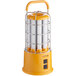 A yellow Voltec portable LED work light with a white power cord.
