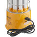 A yellow and silver Voltec Rechargeable Portable LED Work Light with a black cord.