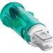 A green and white ServIt electrical indicator light with a white plastic handle.