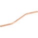 A long copper trachea for a ServIt steam table on a white background.