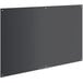 A Dynamic by 360 Office Furniture black glass dry erase board with screws.