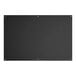 A large frameless black glass dry erase board designed for wall mounting.