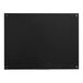 A black rectangular Dynamic by 360 Office Furniture black glass dry erase board with a white border.