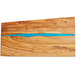 a wood with a blue line