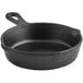 a black pan with a handle