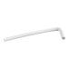 An Avantco white plastic water pipe with a bent tip.