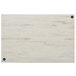A white rectangular wood table top with brown streaks.