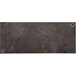 A rectangular BFM Seating Relic melamine table top in a grey rustic copper finish with two wireless chargers.