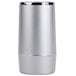 An American Metalcraft silver acrylic wine cooler with a silver rim.