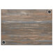 A BFM Seating chestnut wood rectangular table top with wireless chargers.