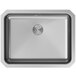A stainless steel Elkay sink with a Perfect Drain.