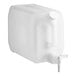A white plastic jug with a white spout and handle.