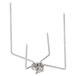 A metal Crown Verity 2 Fork Assembly Set with two long metal rods with spikes on the ends.