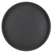 An American Metalcraft hard coat anodized aluminum round cake pan with straight sides.