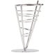 An American Metalcraft stainless steel cone basket with a metal handle.