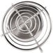 An American Metalcraft stainless steel basket with a handle and a circular cone.