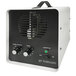 A white and black Queenaire QT Tornado ozone generator with knobs and a vent.