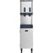 A Scotsman Meridian air cooled nugget ice machine with water dispensers on top.