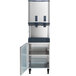 A Scotsman Meridian air cooled nugget ice machine with a door open.