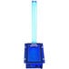 An OdorStop blue rectangular UV air purifier with a blue tube inside.
