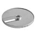 AvaMix 5/16" stainless steel circular slicing plate for food processors.