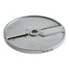 AvaMix 5/32" Julienne Plate, a circular metal object with a hole.