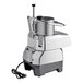 A silver AvaMix motor base for a food processor with a cord attached.
