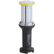 A black and yellow Lind Equipment Beacon360 LED portable hand lamp.