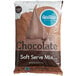 A white bag of Frostline chocolate soft serve mix.