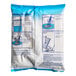 A blue and white package of DOLE Mango Soft Serve Mix with mixing directions.