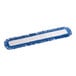 A blue Lavex Microfiber Dust / Dry Mop Pad with white fringe.