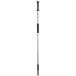 A long yellow metal pole with a black handle.