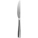 A Sola stainless steel table knife with a silver handle and blade.